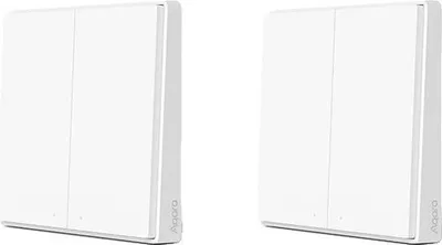Obrázek produktu pro Inteligentní nástěnný spínač, rádio ZigBee, BEZ nulového vodiče, 2x bezdrátový 2 Key D1