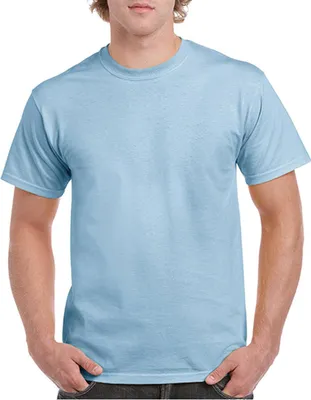 Produktbild von Gildan 5000 | Heavy Baumwolle  Herren T-Shirt - Farbe: Light Blue - Größe: 3XL