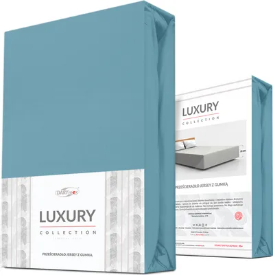 Immagine prodotto di Lenzuolo a pieghe Jersey Elasthan BLU/180x200x30