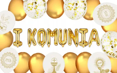 Immagine prodotto di Set di palloncini per la comunione COMUNIONE