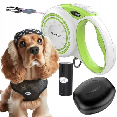 Produktbild von Dogness Automatische Hundeleine Band 4m Grün bis 20kg