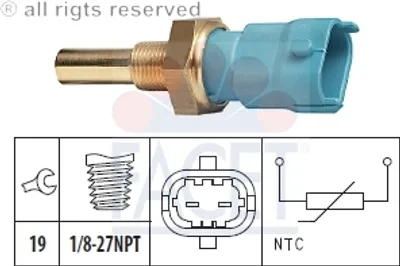 Produktbild von Facet Sensor, Kühlmitteltemperatur  7.3263