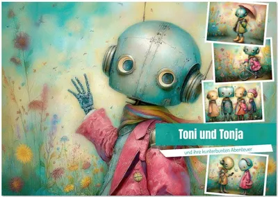 Produktbild von Toni und Tonja und ihre kunterbunten Abenteuer (Wandkalender 2026 DIN A2 quer), CALVENDO Monatskalender
