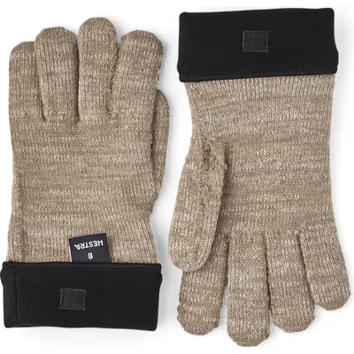 Produktbild von Hestra Herren Handschuh Monoknit Merino Liner - 5 Finger Beige 6