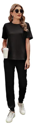 Imagen del producto de Conjunto de pijama para mujer, conjunto deportivo de dos piezas