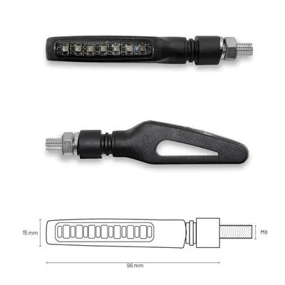 Produktbild von TAAC sequenzielle LED-Blinker mit rauchigem Glas