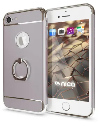 Zdjęcie produktu dla Apple iPhone 7 ring case od NALIA, etui ochronne matowy bumper ochrona telefonu komórkowego