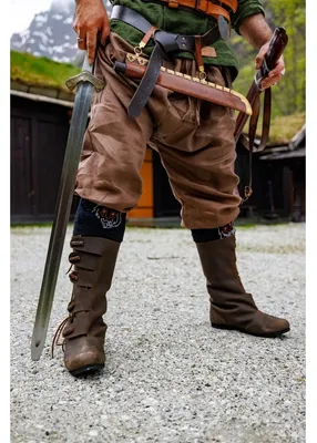 Produktbild von Wikinger Rushose Leinen "Wodan" Braun XXXL