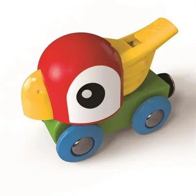 Image de Hape Train en bois locomotive perroquet sifflante