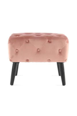 Produktbild von QIYANO Sitzbank Polsterbank gesteppter Hocker Samt Schminktisch Deko für Wohnzimmer Schlafzimmer in Rosa