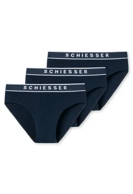 Produktbild von Schiesser unterhose unterwäsche slip rio 3er-Pack 95/5 dunkelblau 4