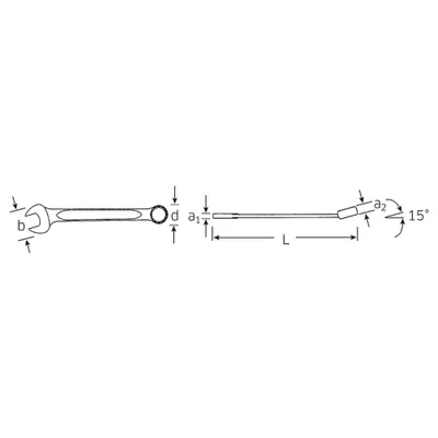 Produktbild von STAHLWILLE Ringmaulschlüssel SW 28 mm L.320mm