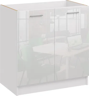 Obrázek produktu pro Kuchyňská skříňka 80 cm bílá vysoký lesk