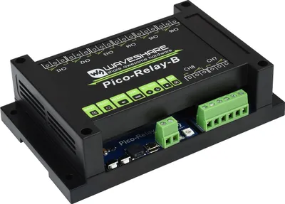Produktbild von WaveShare Pico-Relay-B Industrial 8-Channel Relay Module for Raspberry Pi Pico