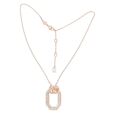 Produktbild von Swarovski Damen Halskette Dextera Achteckform, Weiß, Roségoldfarbe 5642389