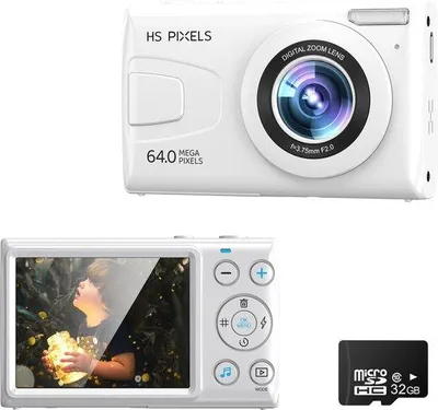 Image de Appareil photo numérique pour enfants de 64 MP avec zoom 18x et stabilisateur d'image