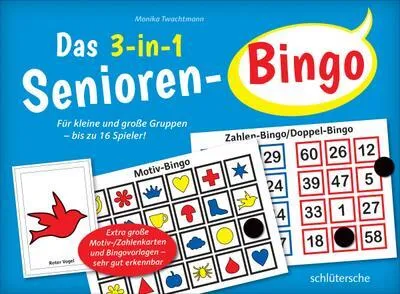 Produktbild von Das 3-in-1 Senioren-Bingo (Spiel)