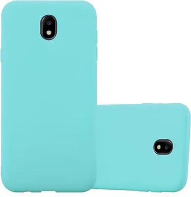Produktbild von Cadorabo Hülle für Samsung Galaxy J5 2017 Schutzhülle in Blau Handyhülle TPU Silikon Etui Case Cover