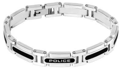 Produktbild von POLICE Herrenarmband Armband Edelstahl silber / schwarz onesize Herren PEAGB0012902, PEAGB0013001