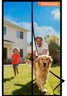 Obrázok produktu pre Magnetická sieťka proti muchám - 95 x 200 cm - Čierna