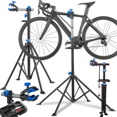 Produktbild von Stojak rowerowy Stojak do montażu roweru Stojak bezpieczny Stojak do montażu roweru Stojak regulowany Stojak rowerowy z regulacją wysokości Udźwig 30 kg Retoo