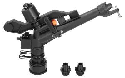 Produktbild von G 1-1/2 Bewässerungssprinkler, ABS, verstellbarer Kipphebel, großer Durchfluss, für Gartenrasen