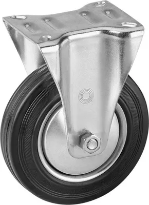 Zdjęcie produktu dla Kółko Metafranc Ø 160 mm, płyta 135 x 105 mm, koło z pełnej gumy