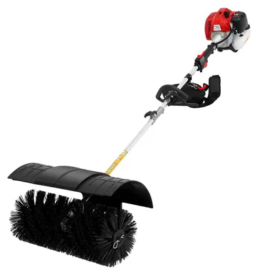 Imagen del producto de Máquina barredora a gasolina de 52cc - Potencia de 1,7 kW - Cepillo de 23x52 cm - Ideal para jardín y calles
