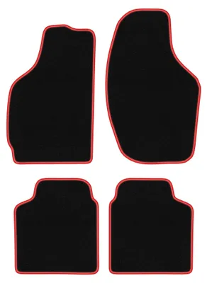 Imagen del producto de Alfombrillas de moqueta para Daewoo Tico 1996-2001 (hatchback) – juego de 4 piezas, /rojo, a medida – Wielganizator CARLUX