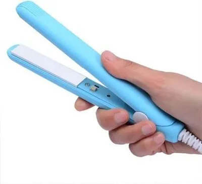 Produktbild von Mini žehlička na vlasy, žehlička na všetky typy vlasov, prenosná žehlička na vlasy - MINISTYLE Blue