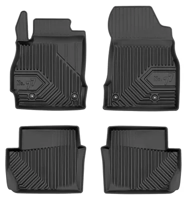 Zdjęcie produktu dla Dywaniki gumowe do Mazda 2 II 2007-2014 – 4 szt., czarne, dopasowane