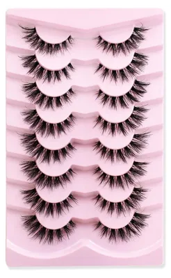 Produktbild von Künstliche Wimpern 8 Paar Wispy Faux Mink Cat Eye 3D Effekt Y02