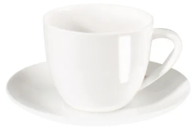 Image de Tasse à cappuccino ASA A Table avec soucoupe, blanche, 250 ml
