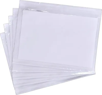 Produktbild von Lieferbons Dokumententaschen DIN C5 für A5 transparent selbstklebend (250) - Pakomat