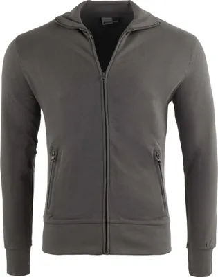 Produktbild von Herren Sweatshirt Promodoro Jacke Stehkragen Grau