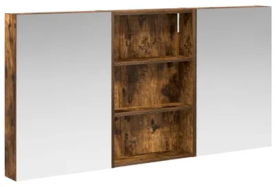 Imagen del producto de Juego de Muebles de Baño con estante 3 pcs 120 x 10,5 x 60,5 cm