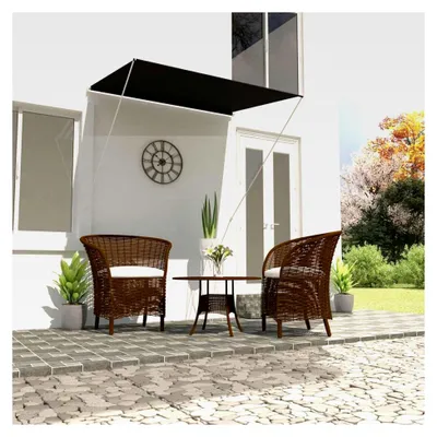 Produktbild von Einziehbare Markise 150×150 cm Anthrazit für Balkon und Terrasse