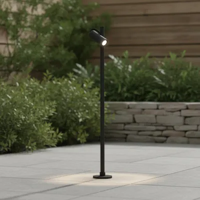 Productafbeelding van Tuinlamp Darma zwart enkel, AI-gegenereerde afbeelding