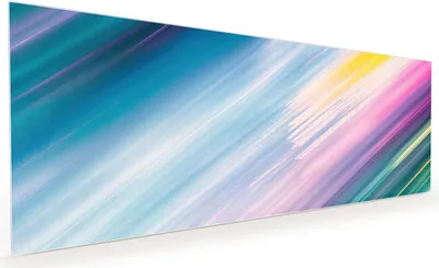 Produktbild von Küchenrückwand Spritzschutz Glas mit Motiv Farbiges Streifenmuster 40 x 40 cm