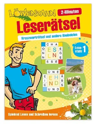 Produktbild von Löwenzahn-2-Minuten-Leserätsel: Kreuzworträtsel und andere Knobeleien