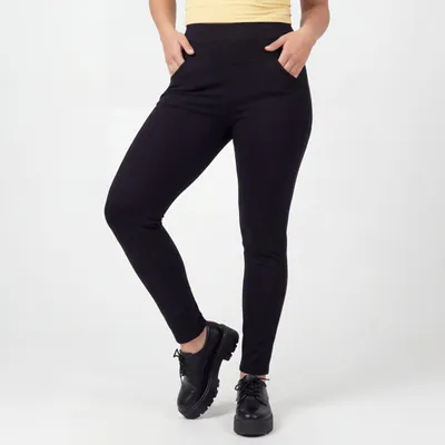 Produktbild von Stretchhose Freizeit Schlupfhose 34-50 Bequeme Slim Fit Businesshose für Damen