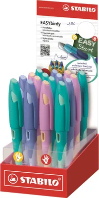 Produktbild von STABILO EASYbirdy Pastel Feder A 16er Display 4006381594165