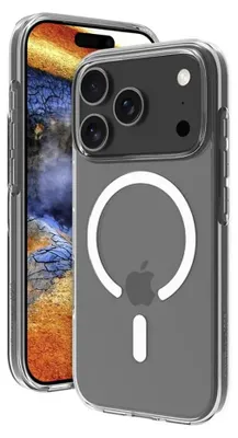 Productafbeelding van dbramante1928 Greenland Pro - Achterkantbescherming voor mobiele telefoon - compatibel met MagSafe - kunststof - transparant - voor Apple iPhone 17 Pro