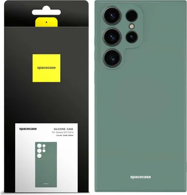 Image de Coque en Silicone SPACECASE Coque en Silicone pour Galaxy S23 Ultra Vert