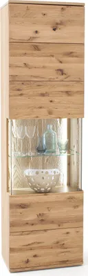 Produktbild von Vitrine 1 Santori | Eiche Bianco | ohne Beleuchtung