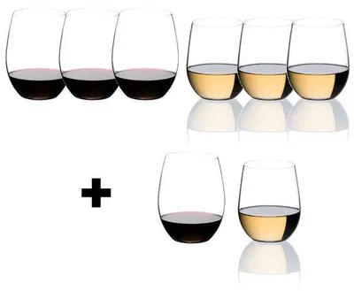 Produktbild von Riedel Gläser-Geschenkset The O Cabernet-Merlot und Viognier-Chardonnay (Pay 6 Get 8)