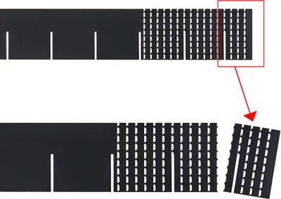 Produktbild von Universaleinteiler | HxL 5,7x50cm | Stärke 1,2mm | Anthrazitgrau