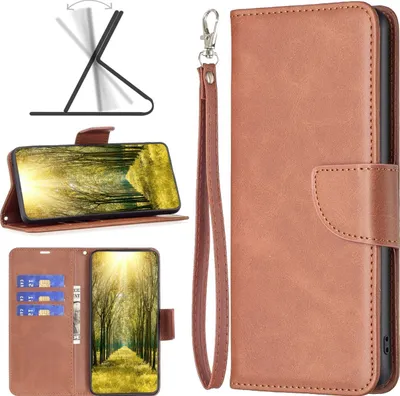 Produktbild von Mobigear Excellent  Xiaomi Redmi 10 5G Hülle Klapphülle Geldbörse - Braun