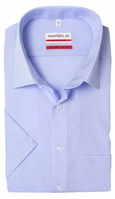 Produktbild von Marvelis - Modern Fit - Herren 1/2 Arm - Hemd, (470412), Größe:46, Farbe:Hellblau (11)