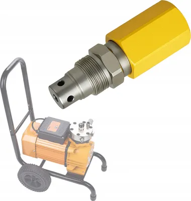 Imagen del producto de Valvula de Alivio Para Pulverizador Airless – Alta Durabilidad | 22 MPa | Acero y Aluminio